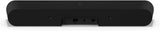 Sonos Ray Essential Soundbar, for TV, Music and Video Games Black