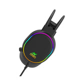 Ant Esports H1000 Pro Wired Over Ear Headphones With Mic Black
