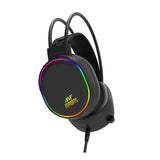 Ant Esports H1000 Pro Wired Over Ear Headphones With Mic Black