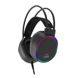 Ant Esports H1000 Pro Wired Over Ear Headphones With Mic Black
