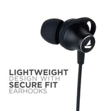 Boat Rockerz 245V2 Integrated Controls and Lightweight Design Bluetooth Wireless in Ear Earphones with Mic and Upto 8 Hours Playback, 12Mm Drivers, Ipx5, Magnetic Eartips Active Black