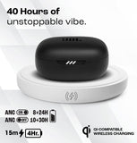 JBL Live Pro 2 TWS  True Adaptive Noise Cancellation Earbuds  Upto 40Hrs Playtime  Adjust EQ for Extra Bass  6 Mics for Crystal Clear Calls  Dual Pairing  Qi Compatible  Built-in Alexa Black