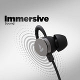 boAt Rockerz 295v2 Wireless Bluetooth in Ear Neckband Headphone with Mic Active Black