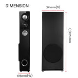 Zebronics ZEB-T9500RUCF 50W USB Wired Tower Speaker - Black