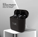 boAt Airdopes 131 Truly Wireless Bluetooth in Ear Earbuds with Mic Active Black