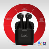 boAt Airdopes 138 Twin Wireless Earbuds with IWP Technology, Bluetooth V5.0, Immersive Audio, Up to 15H Total Playback, Instant Voice Assistant and Type-C Charging