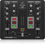 Behringer PRO MIXER VMX100USB Professional 2-Channel DJ Mixer with USB/Audio Interface, BPM Counter and VCA Control