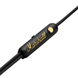 Marshall  Mode EQ Wired in Ear Headphone with Mic  Black/Brass