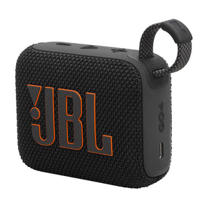 JBL Go 4, Wireless Ultra Portable Bluetooth Speaker, JBL Pro Sound, Vibrant Colors with Rugged Fabric Design, Waterproof, Type C Without Mic, Black