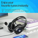 HP H120 Stereo USB On Ear Headset