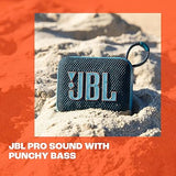 JBL Go 4, Wireless Ultra Portable Bluetooth Speaker, JBL Pro Sound, Vibrant Colors with Rugged Fabric Design, Waterproof, Type C Without Mic, Black