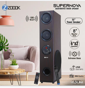 ZOOOK Supernova 100W Bluetooth Tower Speaker