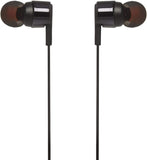 JBL T210 by Harman Pure Bass Premium Aluminum Build in-Ear Earphone with Mic & Tangle Free Cable Black