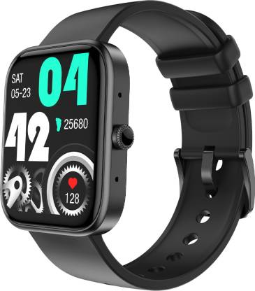 Fire-Boltt Ninja Call 2 BSW025 1.7 inch Bluetooth Calling with 27 Sports Modes Smartwatch Black Strap, Free Size