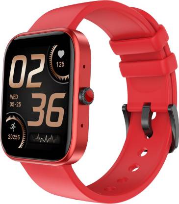 Fire-Boltt Ninja Call 2 BSW025 1.7 inch Bluetooth Calling with 27 Sports Modes Smartwatch Red Strap, Free Size