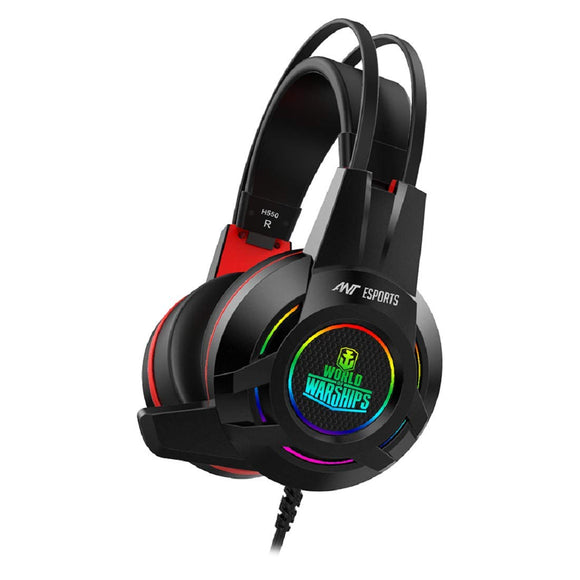 Ant Esports World Of Warships Edition H550W Wired Over Ear Headphones With Mic Black