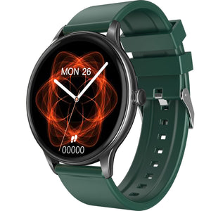 Fire-Boltt Terra BSW019 AMOLED Always ON 390*390 Pixel Full Touch Screen, Spo2 & Heart Rate Monitoring Smartwatch with Custom Widget Shortcuts - Teal, Large