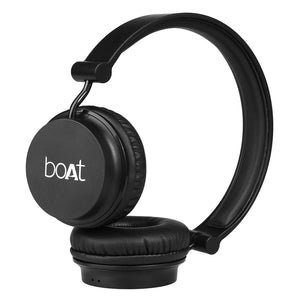 boAt Rockerz 410 Wireless Bluetooth On Ear Headphone with Mic Black