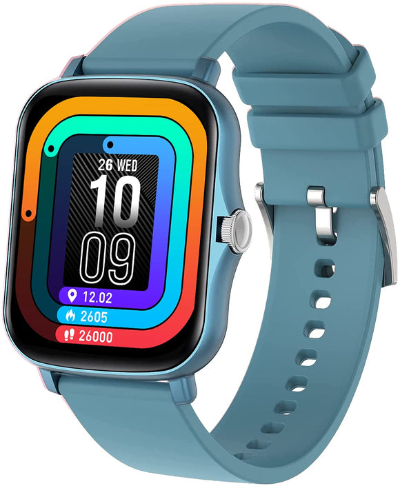 Fire-Boltt Beast BSW002  SpO2 1.69” Industry’s Largest Display Size Full Touch Smart Watch with Blood Oxygen Monitoring, Heart Rate Monitor, Multiple Watch Faces & Long Battery Life Blue