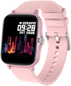 Fire-Boltt Beast  BSW002 1.69" Full Touch Large HD Color Display Smart Watch, 8 Days Battery Life, IP67 Waterpoof with Heart Rate Monitor, Sleep & Breathe Monitoring with Rotating Button Pink