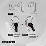 JBL Tune 230NC TWS, Active Noise Cancellation Earbuds with Mic, Massive 40 Hrs Playtime with Speed Charge, Adjustable EQ with JBL APP, 4Mics for Perfect Calls, Google Fast Pair, Bluetooth 5.2 Black