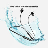 Boat Rockerz 245V2 Integrated Controls and Lightweight Design Bluetooth Wireless in Ear Earphones with Mic and Upto 8 Hours Playback, 12Mm Drivers, Ipx5, Magnetic Eartips Active Black