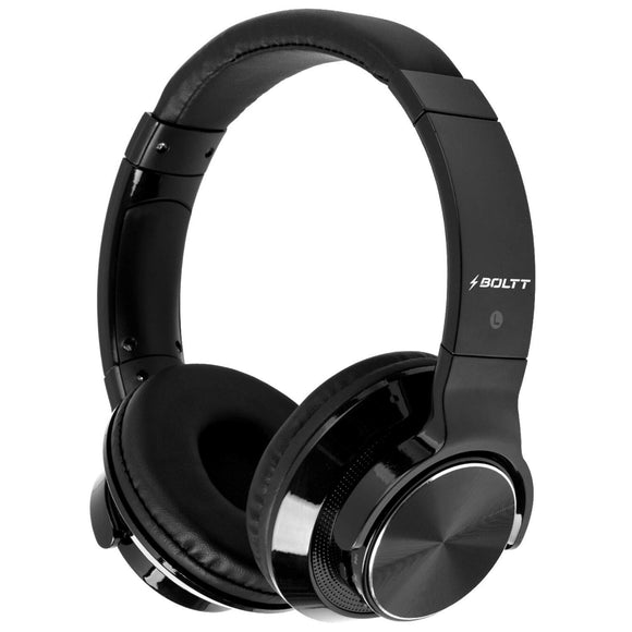 Fire-Boltt Blast BH1300 On-Ear Metal Finish Wireless Bluetooth Over The Ear Headphone, 18-Hour Playtime with in-Built Mic, 40mm Driver with HD Sound, Deep Bass & Ultra-Soft Ear Cushions Black