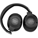 JBL Tune 700BT by Harman, 27-Hours Playtime with Quick Charging, Wireless Over Ear Headphones with Mic, Dual Pairing, AUX & Voice Assistant Support for Mobile Phones Black