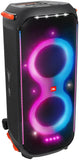 JBL PartyBox 710 - Party Speaker with Powerful Sound, Built-in Lights and Extra deep bass, IPX4 splashproof, App Bluetooth connectivity, Made for everywehere with a Handle and Built-in Wheels Black