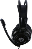 HP H200Gs Wired Over Ear Headphones with Mic Compatible with PCs, Laptops and Other Devices with USB7.1 Output 7.1 Stereo Surround Sound Black