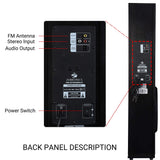 Zebronics ZEB-T9500RUCF 50W USB Wired Tower Speaker - Black