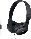 Sony MDR-ZX110AP Wired On-Ear Headphone with tangle free cable, 3.5mm Jack, Headset with Mic for phone calls and
