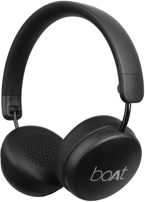 boAt Rockerz 440 Bluetooth Wireless On Ear Headphone with Mic Black