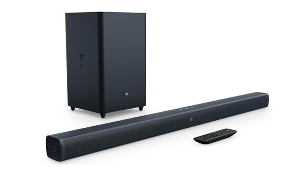 JBL Bar 2.1 , Dolby Digital Soundbar with Wireless Subwoofer for Extra  2.1 Channel Home Theatre with Remote, JBL Surround Sound, HDMI ARC, Bluetooth & Optical Connectivity 300W