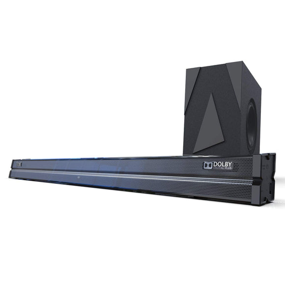 Boat AAVANTE Bar 1700D 120W 2.1 Channel Bluetooth Soundbar with Dolby Digital/Digital Plus, Wired Subwoofer, Multiple Connectivity Modes, Entertainment Modes, Bluetooth V5.0