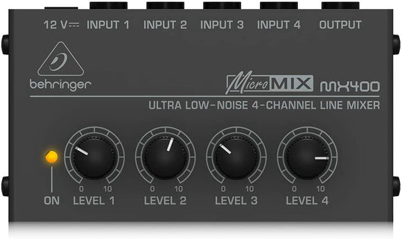 Behringer MICROMIX MX400 Ultra Low-Noise 4-Channel Line Mixer