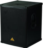 Behringer EUROLIVE PROFESSIONAL B1800X PRO  Professional 1,800-Watt 18" PA Subwoofer.40 Hz – 300 Hz frequency range (-10 dB), impedance 8 Ohms