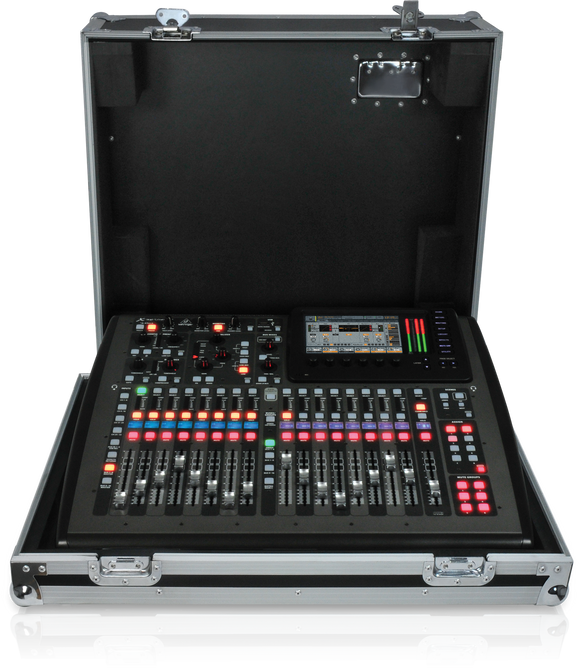 Behringer DIGITAL MIXER X32 COMPACT-TP 40-Input, 25-Bus Digital Mixing Console with 16 Programmable MIDAS Preamps, 17 Motorized Faders, Channel LCD's, 32-Channel Audio Interface and Touring-Grade Road Case