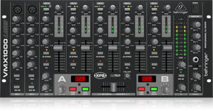 Behringer PRO MIXER VMX1000USB Professional 7-Channel Rack-Mount DJ Mixer with USB/Audio Interface, BPM Counter and VCA Control