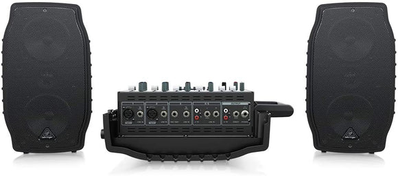 Behringer EUROPORT PPA200 Ultra-Compact 200-Watt 5-Channel Portable PA System with Wireless Microphone Option, KLARK TEKNIK Multi-FX Processor and FBQ Feedback Detection