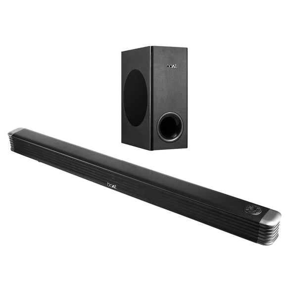 Boat AAVANTE Bar 1800 120W 2.1 Channel Bluetooth Soundbar with boAt Signature Sound, Wireless Subwoofer, Multiple Connectivity Modes, Entertainment Modes, Bluetooth V5.0