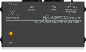 Behringer MICROPOWER PS400 Ultra-Compact Phantom Power Supply