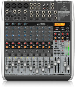 Behringer XENYX QX1622USB  Premium 16-Input 2/2-Bus Mixer with XENYX Mic Preamps & Compressors, KLARK TEKNIK Multi-FX Processor, Wireless Option and USB/Audio Interface