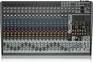 Behringer EURODESK SX2442FX Ultra-Low Noise Design 24-Input 4-Bus Studio/Live Mixer with XENYX Mic Preamplifiers, British EQs and Dual Multi-FX Processor