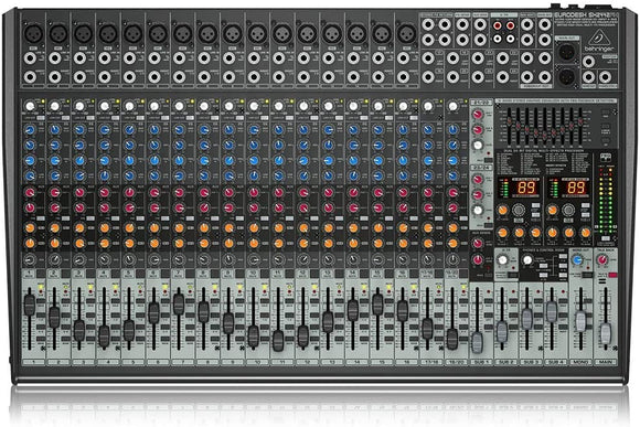 Behringer EURODESK SX2442FX Ultra-Low Noise Design 24-Input 4-Bus Studio/Live Mixer with XENYX Mic Preamplifiers, British EQs and Dual Multi-FX Processor
