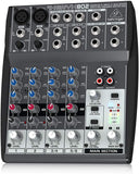 Behringer Xenyx 802 Premium 8-Input 2-Bus Mixer with Xenyx Mic Preamps and British EQs,