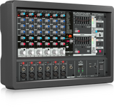 Behringer EUROPOWER PMP560M 500-Watt 6-Channel Powered Mixer with KLARK TEKNIK Multi-FX Processor, Compressors, FBQ Feedback Detection System and Wireless