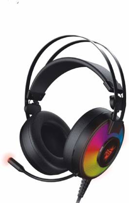 Redgear Comet 7.1 USB Gaming Headphones with 7 changeable LED color Wired Gaming Headset  Black
