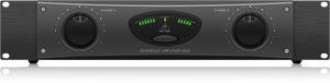 Behringer A800 Professional 800-Watt Reference-Class Power Amplifier,output 2 x 400 Watts into 4 Ohms, 800 Watts into 8 Ohms in bridged mono operation