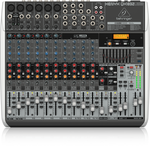 Behringer XENYX QX1832USB Premium 18-Input 3/2-Bus Mixer with XENYX Mic Preamps & Compressors, KLARK TEKNIK Multi-FX Processor, Wireless Option and USB/Audio Interface